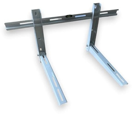 Staffa Regolabile per Condizionatore Esterno 780x365x450mm – Portata 120kg, Acciaio Zincato 1,5 mm – Certificata TÜV – Inclusi Viti e Tasselli – Compatibile 9000-12000 BTU – Montaggio a Parete BIANCA