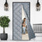 Awaken honest Thermal Door Curtain for Winter 80 X 200cm, Magnetic Thermal Insulated Door Curtain Cover to Keep Warm, Windproof Soundproofing Front Door Curtain,Grey
