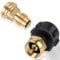 BOSOIRSOU 2 pcs Propane Refill Adapter, 1lb Propane Tank Refill Adapter and Converter Adapter for QCC1 / Type1 Propane Cylinder and 1lb Throwaway Disposable Bottle - Solid Brass