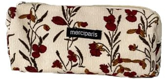 Qiwenr Federmäppchen mit, Federmappe Bleistift, Pencil Case mit, die Cartoon-Tasche ist Klein und süß und Kann als Spielzeugtasche, Schlüsseltasche Verwendet Werden, Geldtasche (beige+rot)