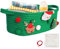 Kioriur Weihnachtsmann-Seilkorb – Aufbewahrungskorb für Spielzeug, Snackkorb, Spielzeug-Organizer-Tasche | Süßigkeitentasche mit Griffen, Spielzeug-Organizer, Weihnachtskorb leer Verpackungsset,