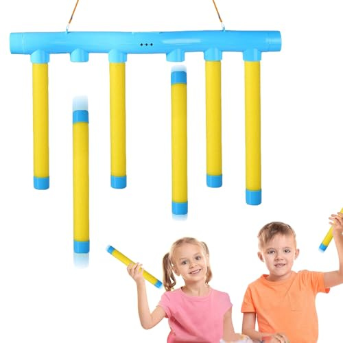 Catching Sticks Game, Drop Sticks Game Training Toys, Drop It Catch It Win It Reaction Games, Hand-Eye Coordination Falling Stick Catching Games Gift for Kids Adults Birthday Christmas (Yellow)