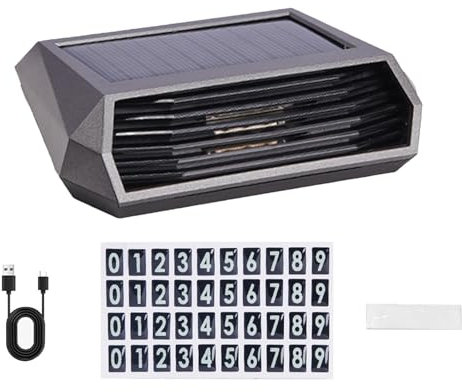 Gdiojnfg Solar Car Air Purifier,Car Air Cleaner With Number Plate - Small Air Purifier, Solar Power Desk Air Purifier, Remove Odors, USB Charging Car Mounted Purifier For