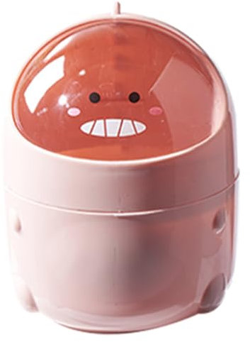 Qaonsciug Cubo de basura pequeño para escritorio, caja de almacenamiento multiusos para dormitorio, delicado y ligero