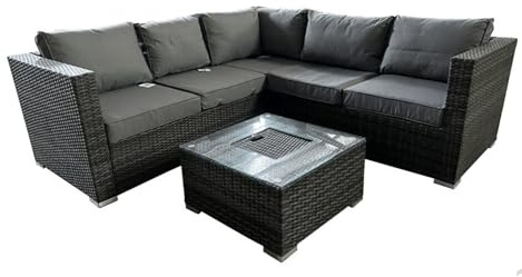 Corner Sofa Set with Ice Bucket Coffee Table