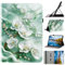 Flip Printed Case for All-New Amazon Kindle Fire HD 8 & 8 Plus Tablet (12th Gen/10th Gen, 2022/2020 Release) 8 Inch Shockproof Card Holder Multi-Angle Stand Cover with Pen Holder White Flowers