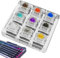 Kit di campionamento meccanico per tastiere Switchh Tester Sampler multi-asse, 12 tasti strumento di test | Precision Switchh Sampler Kit per digitare e costruire tastiera