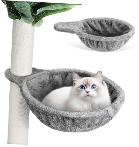 Gatuida Katzenbaum Hängematte Ersatzbett Weich Komfortabel Katzenhängematte Katzenkorb Katzenliege für Katzenbaum DIY Katzenbaumzubehör Platzsparend Elegant
