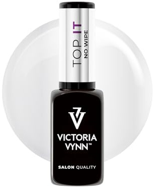 Victoria Vynn TOP IT No Wipe UV/LED Top Coat – For Pastel & Neon Shades, Blue Glow - 8ml