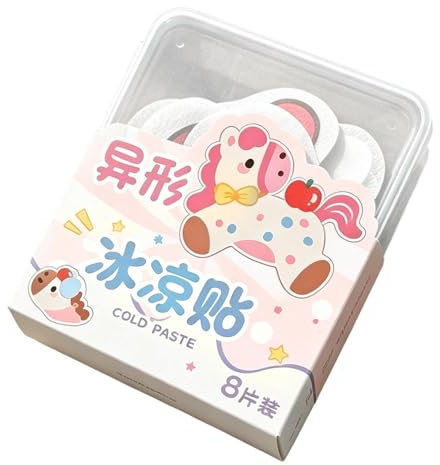 Cooling Patches - 8-Piece Instant Summer Gel Patches, Long Lasting Refreshing Ice Pack Stickers for Forehead Comfort and Temperature Relief During Daily Activities | Portable Cooling Pads for Home
