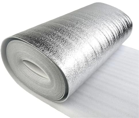Rollo de Aislante en Hoja 1 rollo de película térmica aislante for pared, for ventana, Mylar, radiador, lámina reflectante, aluminio for , decoración del hogar(30cmx5m)