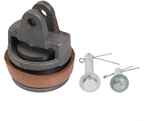 Ersatzkolben Typ 75 für Schwengelpumpe aus Gusseisen mit Ledermanschette - Komplettset für Handpumpe Gartenpumpe 8cm Durchmesser