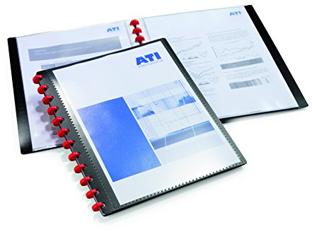 Durable Duralook Easy Plus Sichtbuch (A4, mit 20 Hüllen) schwarz, 242701