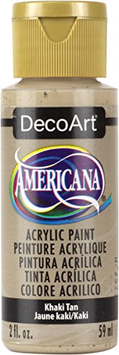 Bulk Buy: Deco Art Americana pintura acrílica 2 onzas de color caqui Tan da-173 (6-Pack)