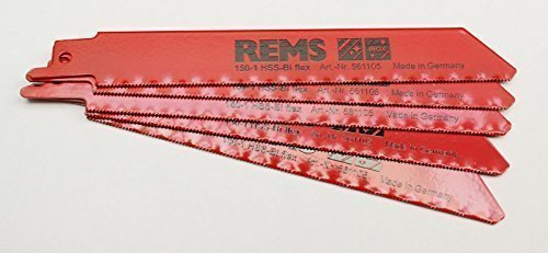 REMS 561105 – Sierra hss-bi Metall Klinge 150 – 1 mm rot (5U)