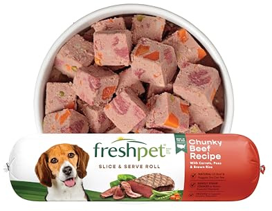 Freshpet Healthy & Natural Dog Food, Fresh Beef Roll, 1.5lb