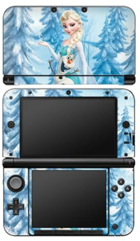 Autocollant Compatible avec Nintendo 3 DS XL Sticker Film Autocollant La Reine des neiges Elsa Produit sous Licence Officielle Disney