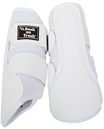 Back on Track Arbeitsgamaschen Brushing Boot 3D mesh weiss NEU (XL)