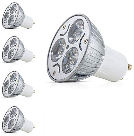 Mengjay® 4X GU10 LED Lampen Energiesparlampe 3W Ersatz für Halogenlampen Warmweiß 2700K - 3000K Aluminum Cover AC 85-265V