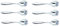 Alessi Mami Tea Spoon, Set of 6 (SG38/7), Silver