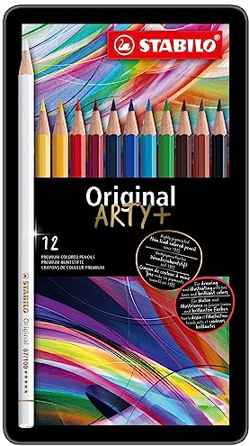STABILO - Premium-Buntstift - Original - ARTY+ - 12er Metalletui - 12