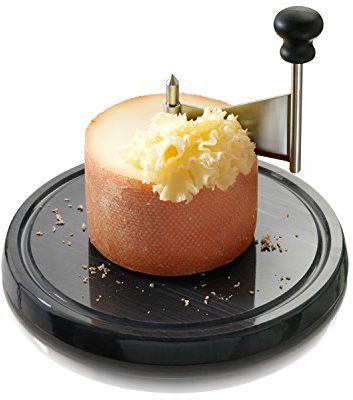 Boska Racloir Tete de Moine Marbre - Appareil Tete de Moine Fromage - Pour Girolle Tete de Moine - Base en Marbre - Noir