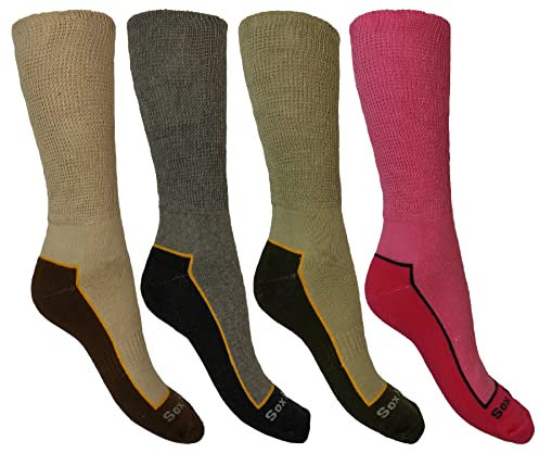 3x Fresh Feel Ladies Ultimate Walking Sock, Size UK 4-7 (EU 37-41)