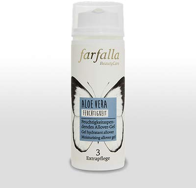 Farfalla Aloe Vera Gel Neutral 50ml, die Linie mit dem Anti-Aging-Effekt,sehr feuchtigkeitsspendend, Intensivpflege für die Haut