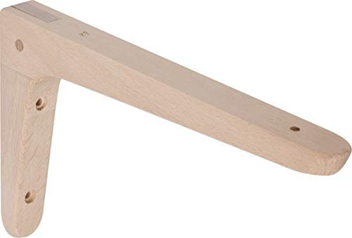 Console équerre moderne bois hêtre Mottez - Dimensions 300 x 200 mm