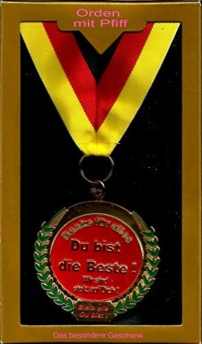 Orden Du bist die Beste, Medaille Auszeichnung Geschenk Geburtstag