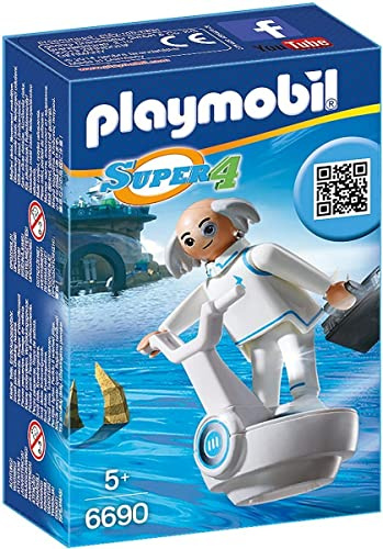 Playmobil 6690 Super 4 Dr. X, Fun Imaginative Role-Play, PlaySets Suitable for Children Ages 4+