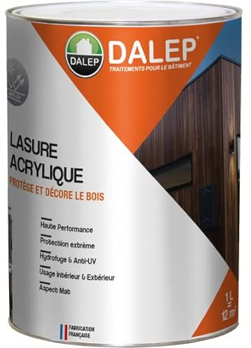 Lasure bois - protection extrême - chêne claire DALEP - 1 Litre