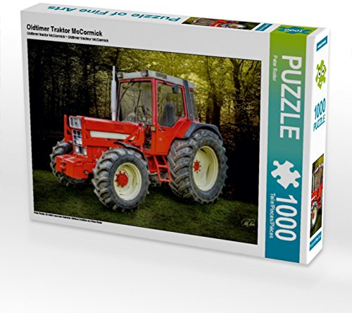 CALVENDO Puzzle Oldtimer Traktor McCormick 1000 Teile Puzzle quer | 1000 Teile Lege-Größe 64 x 48 cm Foto-Puzzle für glückliche Stunden