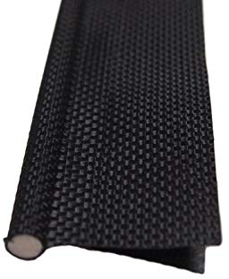 Taskar Markisen-Paspelierung, 6 mm, schwarz, doppelter Keder, massiver Kern, für Camping/Zelt