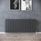 ELEGANT 600 x 1360 mm Horizontal Column Radiator Single Flat Panel Anthracite Designer Radiators