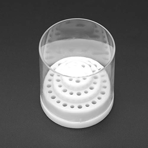 Portaoggetti in plastica trasparente Scatola 48 fermagli per unghie Porta punte per unghie Manicure Strumento Organizzatore Banco di esposizione(02), porta punte fresa unghie