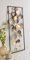 Wandbild Kreise aus Metall, schwarz/gold, 28 x 74 cm, im Shabby Style, Wandskulptur, Wand-Deko-Objekt