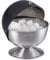 Relaxdays Sucrier, acier inoxydable, boîte à sucre en morceaux avec couvercle, bonbons, HxD : 15,5 x 14 cm, noir/argenté