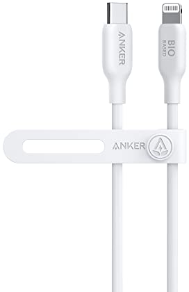 Anker USB-C to Lightning Cable, 3ft Aurora White, MFi Certified, Fast Charging for iPhone 14/13/12/11/X/XS/XR/8 Plus