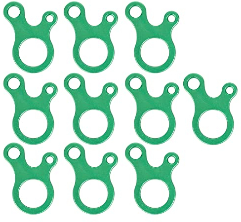 Fezf 10PCS Tendeur de Tente 1 Trous Tendeur de Corde de Hauban Alliage d’Aluminium Camping randonnée Corde Accessoire