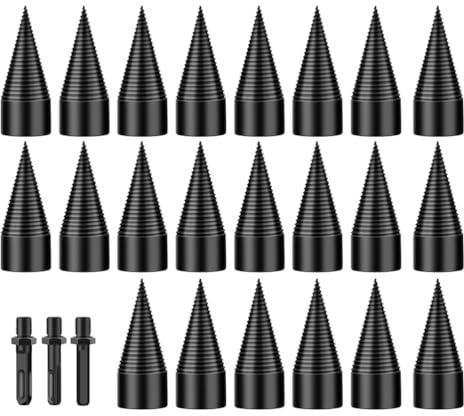 1 Set Wood Splitting Drill Log firewood kindling Splitter Screw firewood Splitter Drill bit Woodworking Drill bit Heavy Duty Electric Drills Screw bits Steel Tool Electric Hammer