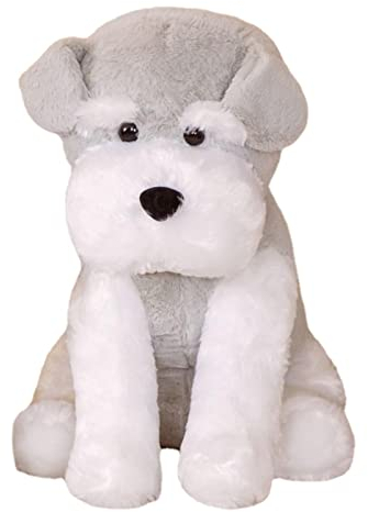 Bexdug Schnauzer Plüschtier | Ausgestopftes Hundespielzeug für Mädchen | Hund Kuscheltiere Plüsch, 13,7 '' Schnauzer Kuscheltier Spielzeug, süße sitzende für Jungen Mädchen