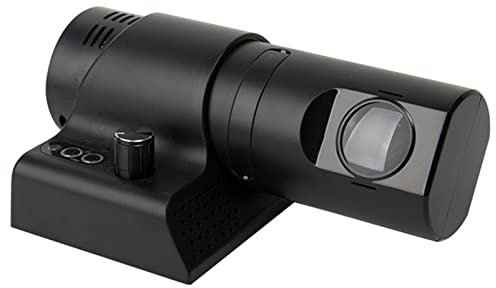 SHENUZ Sveglia con Proiettore, Orologi a Croiezione Orologio Romano con Proiezione a LED Orologio analogico con Croiezione Colorata Ruota di 180 Gradi con Telecomando,Black