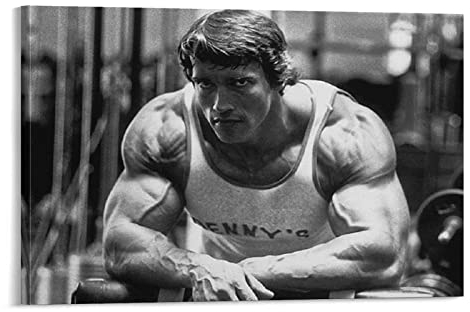 NANXIANG Arnold Schwarzenegger American Bodybuilder Art Style Poster Wandkunst Poster Drucke Home Decor Bild Leinwand Malerei Poster 40 x 60 cm