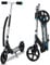 Lospitch Kinderscooter ab 5 Jahre, Aluminium Kinderroller 190mm Cityroller, klappbar Kinderroller mit 2 Radern, 3 Höhenverstellbar, Kinder Roller mit Tragegurt (Schwarz und blau)