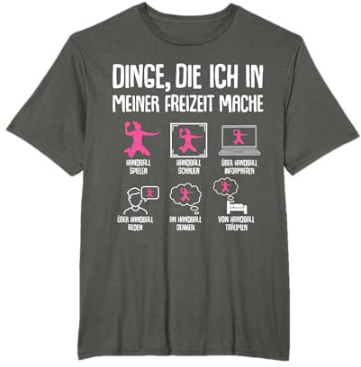 Handballerin Handball Mädchen Kinder Frauen T-Shirt