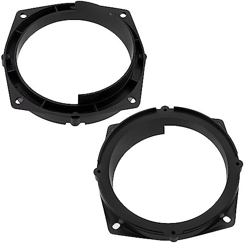 AERZETIX - C11596 - Juego de 2 adaptadores/Soportes para Altavoces de Coche Ø130mm - Lado de Montaje: Puerta Delantera/Trasera - Compatible con Mitsubishi Colt 2005+