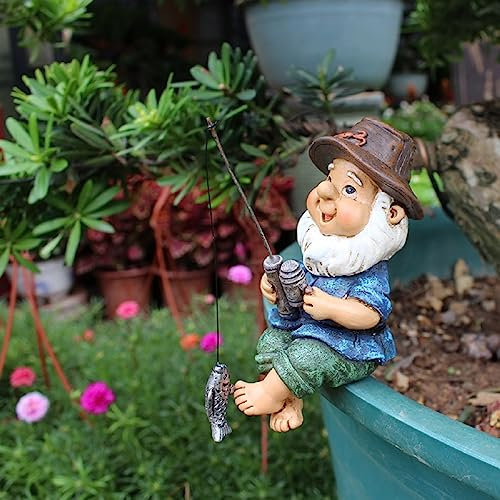 YOOTOM Feengarten Angeln Gnom Figur Statuen,Gartenfiguren Harz Gartendeko Gartenzwerg Dekoration,Miniatur-Zwergenfiguren Outdoor-Landschaftsornamente