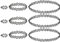 9 Stück Choker Kette Set, Halsband Halsketten Kropfband Elastische Halskette Stretch Tattoo Choker Kette Armband Ring Vintage Henna Tattoo Halskette Halsband für Mädchen Frauen (9 Stück schwarz)