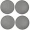 4 piezas de malla de filtro de polvo para la placa frontal de la consola de refrigeración de ventilación para PS5, 11cm Ronda Pvc filtro de ventilación, consola de juegos cubierta exterior